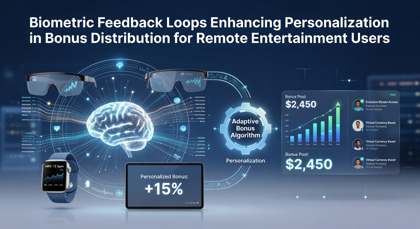 Biometric sensors and feedback interfaces monitoring user responses during remote entertainment sessions
