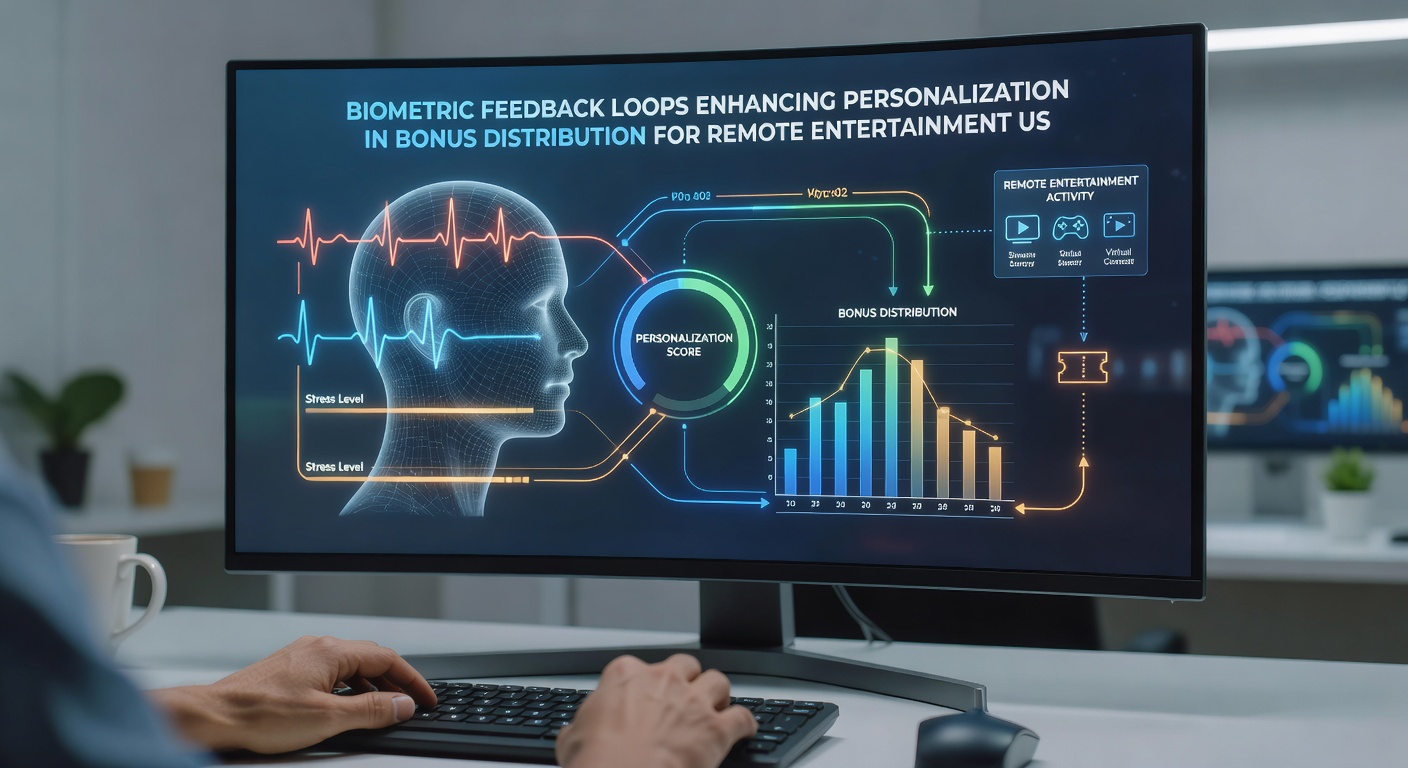 Real-time biometric dashboard displaying personalized bonus adjustments for remote users