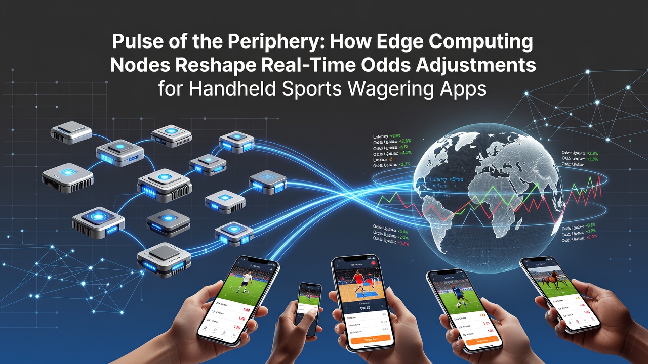 Edge computing nodes processing live sports data near handheld devices for instant odds updates
